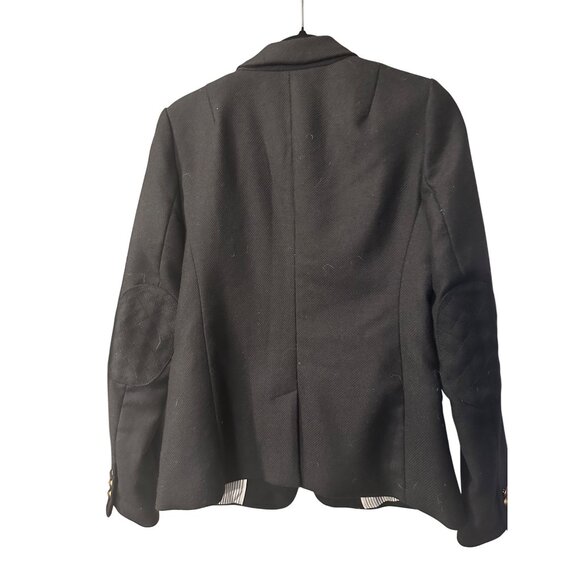 Banana Republic Black Blazer Size 6 Morning Jacket Womens 100% Rayon Shell Polye - Picture 3 of 6